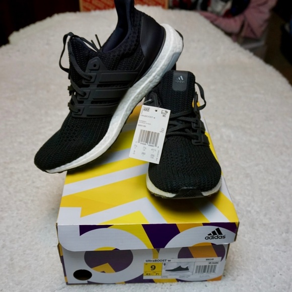 Reebok Shoes - Adidas Ultraboost Running Sneakers, Black, 9w